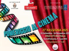 Pomeriggio al cinema: il 24 settembre a Carpi al via la 27^ edizione allo Space City
