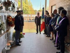 Ricordato oggi con una cerimonia l’Appuntato di P.S. Osvaldo Cantore, Vittima del Dovere