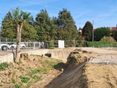 Ormai completato il primo lotto di lavori per la nuova cassa di laminazione sul torrente Ghironda, nel bolognese