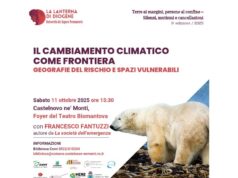 Sabato si parla di cambiamento climatico a Castelnovo Monti con La lanterna di Diogene