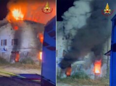 Incendio in casa colonica a Gattatico: Vigili del fuoco al lavoro tutta la notte