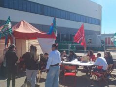 Yoox: sospeso il presidio dei lavoratori e delle lavoratrici dell’Interporto dopo l’avvio della trattativa sindacale