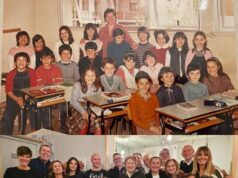 Dopo 42 anni dalla fine del quinquennio elementare alle S.Agostino gli ex alunni e la maestra si ritrovano per una cena di classe