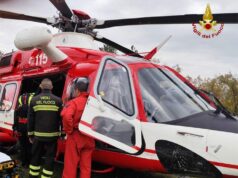 Uomo infortunato recuperato dall’elicottero dei Vigili del fuoco nel comune di Vetto