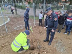 Quattro nuovi alberi nel parco del Campus Kid di San Lazzaro