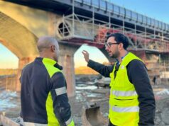 Ponte Veggia: il cantiere prosegue su archi e pile sotto la carreggiata