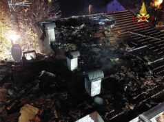 Incendio del tetto di un’abitazione a Cadelbosco Sopra