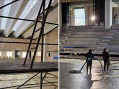 Questa mattina tutto il consiglio comunale ha visitato il cantiere del nuovo Palazzetto dello sport di Castelnovo