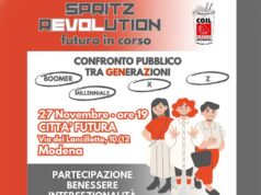 “Spritz revolution”, world cafè intergenerazionale di Filcams Cgil giovedì 27 novembre a Modena