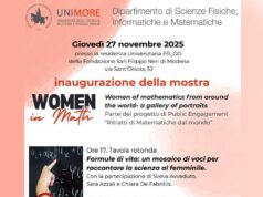 Ritratti di Matematiche dal mondo, mostra di Unimore