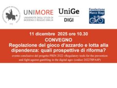 Alla Fondazione Marco Biagi un convegno sulla riforma del gioco d’azzardo e sulla lotta alla dipendenza