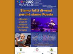 Allo Spira mirabilis di Formigine lo spettacolo “Siamo fatti di-versi perché siamo poesia” di Guido Marangoni