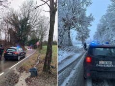Maltempo a Natale, Carabinieri in campo nel reggiano per garantire la sicurezza stradale