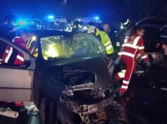 Incidente con feriti sul cavalcavia in strada Bellaria