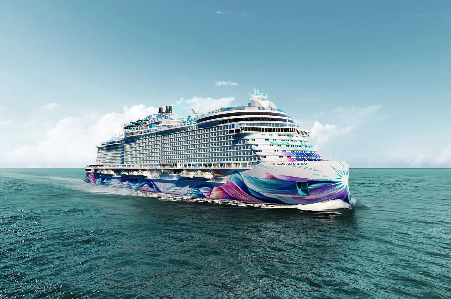 Norwegian Cruise Line svela la nuova ammiraglia “Aura”