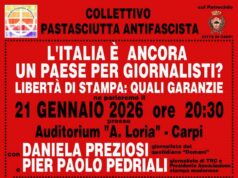 Collettivo pastasciutta antifascista Carpi, incontro sulla libertà di stampa mercoledì 21 gennaio