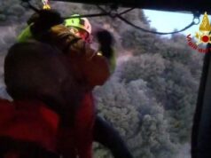 Pianoro: escursionista bloccato, salvato dall’elicottero dei Vigili del Fuoco