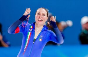 Lollobrigida oro e record olimpico nei 3000 metri del pattinaggio di velocità