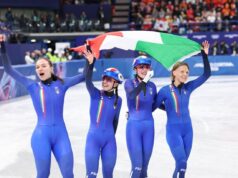 Arianna Fontana medaglia con la staffetta e record davanti a Meloni