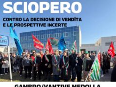 Gambro/Vantive Medolla: sciopero mercoledì 18 febbraio, con presidio davanti ai cancelli, contro la decisione di vendita e le prospettive incerte