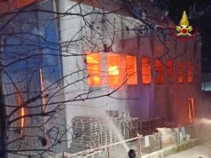 Incendio presso l’azienda Chemco a Vezzano sul Crostolo