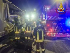 Campogalliano: violento scontro tra camion in A22, nessun ferito