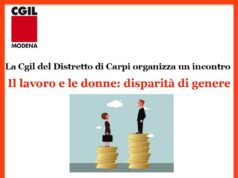 Il lavoro e le donne: disparità di genere, incontro pubblico venerdì 13 febbraio a Carpi