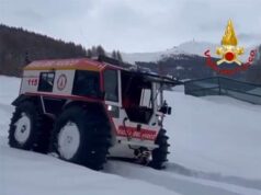 Olimpiadi 2026, a Livigno il nuovo mezzo anfibio dei Vigili del fuoco del Comando di Modena
