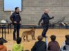 L’unità cinofila della Polizia Locale di Mirandola incontra gli studenti di Poggio Rusco (MN)
