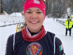 Frassinoro, Gaia Biondini trionfa nella sprint di biathlon ai campionati veneti in Val Zoldana
