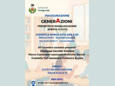 Inaugura ufficialmente giovedì 2 aprile a Casalgrande il progetto ‘GenerAzioni’