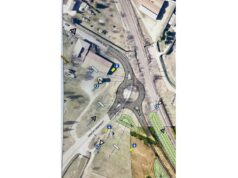 Si realizza la nuova rotatoria tra le vie D’Avia sud e Leonardo da Vinci a Modena