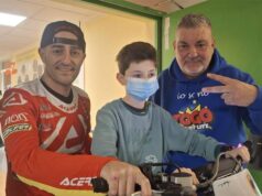 La moto di Max Bianconcini regala sorrisi ai piccoli pazienti dell’Ospedale di Sassuolo