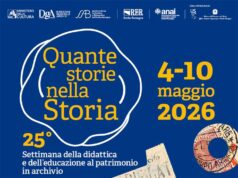 “Quante storie nella Storia”: dal 4 al 10 maggio la 25esima edizione della Settimana della didattica e dell’educazione al patrimonio in archivio