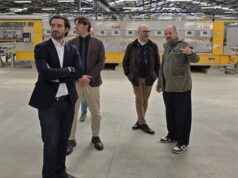Visita istituzionale alla nuova sede produttiva di Nuovocorso, l’azienda che ha contribuito al rifacimento della rotatoria di Bosco