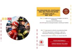 Festa della Croce Rossa e centenario dei Vigili del Fuoco in piazza Garibaldi a Finale Emilia