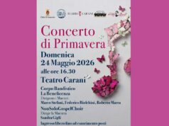 “Concerto di Primavera” domenica 24 maggio al Carani di Sassuolo
