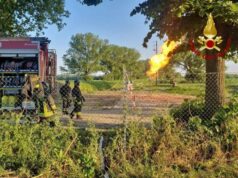 Malalbergo, i Vigili del fuoco provvedono alla messa in sicurezza di serbatoi di GPL