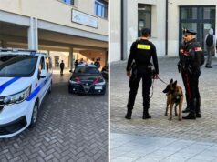 Controlli antidroga dei Carabinieri e della Polizia Locale a Sassuolo, davanti all’Istituto Volta