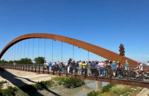 Inaugurato oggi il nuovo ponte ciclopedonale sul fiume Secchia a Concordia
